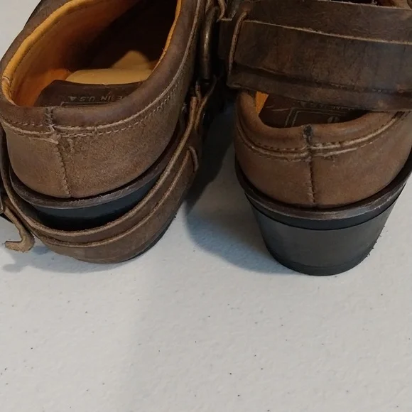 Frye brown leather harness mules - Picture 5 of 6